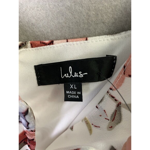 Lulus Dress Womans XL Ivory My Favorite Day Tulip Midi Floral Fall Wedding Guest - Picture 4 of 9